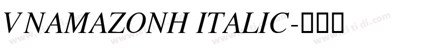 VNAmazonH Italic字体转换